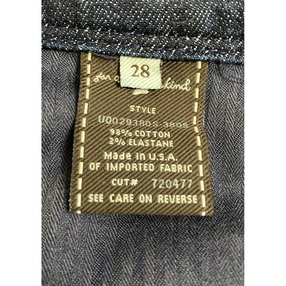 7 For All Mankind Bell Bottom Jeans 28 Dark Wash Flare Hemmed To 30” Inseam - Picture 7 of 9